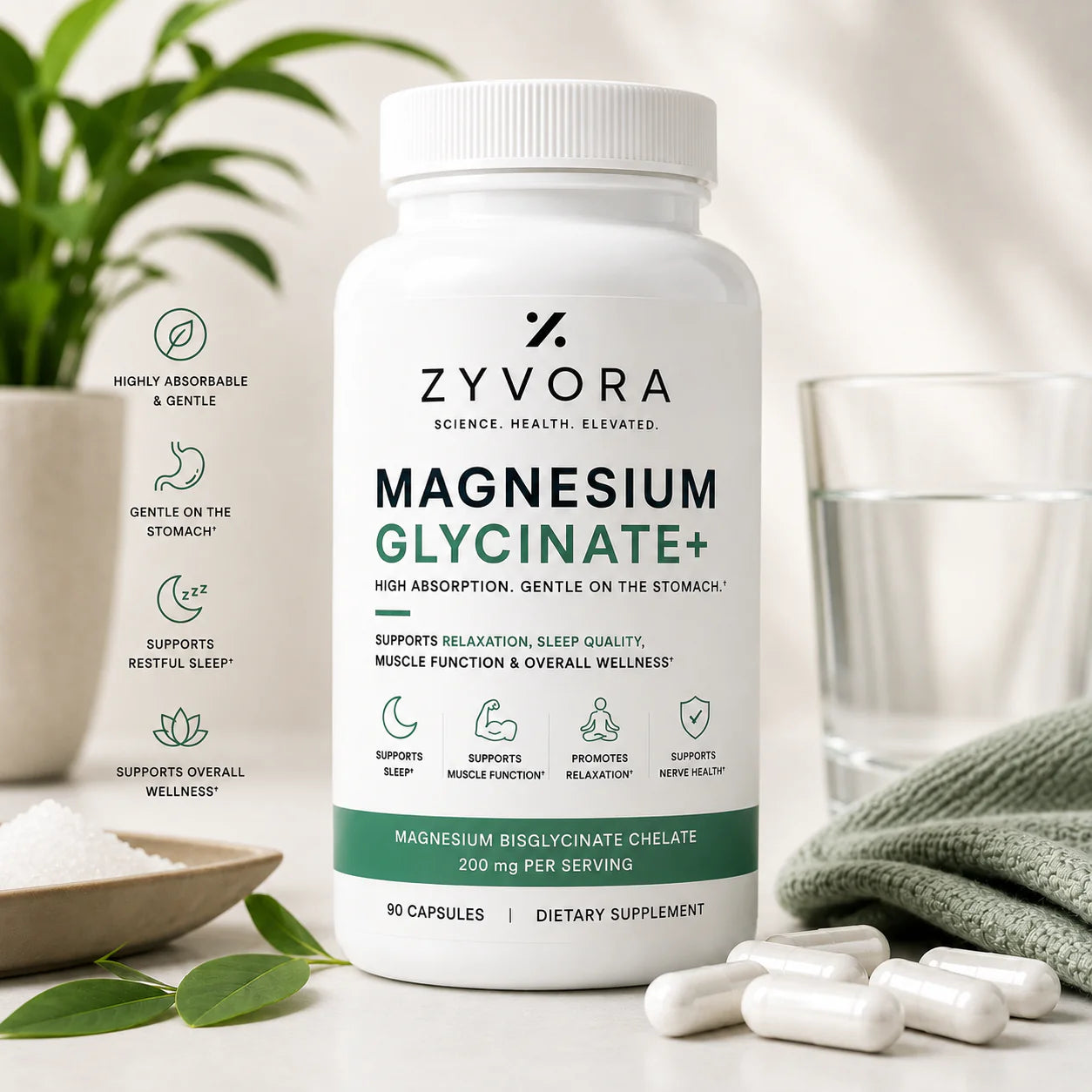 Magnesium Glycinate (Bundle of 3)